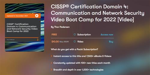 CISSP®️ Certification Domain 4 Communication and Network Security Video Boot Camp for 2022