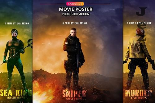 Movie Poster Photoshop Action - 6693630 Movie Poster Photoshop Action - 6693630