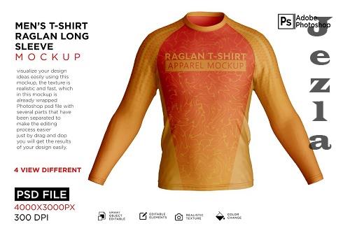 Men's Shirt Raglan Mockup - 7257288