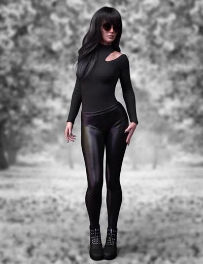 X FASHION TURTLENECK OUTFIT FOR GENESIS 8 FEMALE(S)