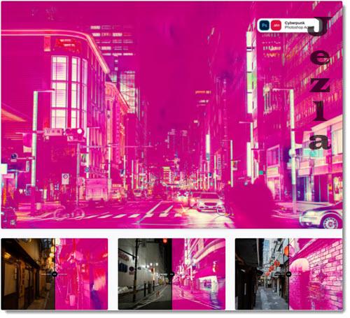 Cyberpunk Photoshop Action - XNVXPV6
