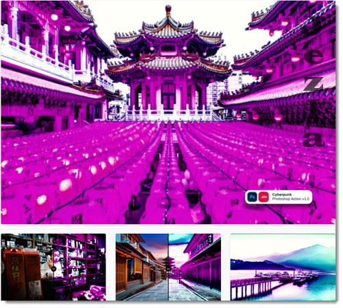 Cyberpunk Photoshop Action v1.5 - C9U64VE