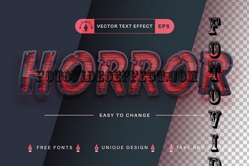 Threads of Horror Edit Text Effect - 7254938