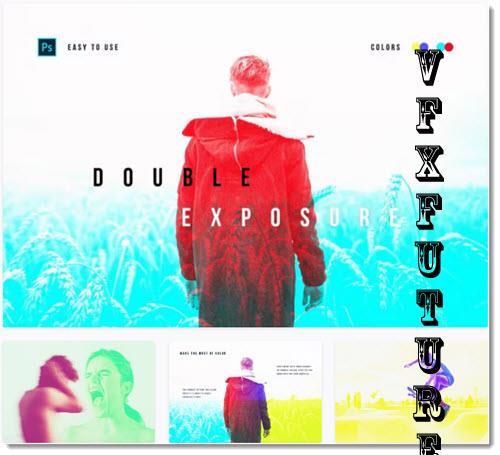 Double Color Exposure Photo Effect - 5397406