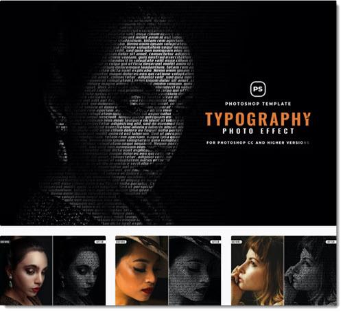 Typography Effect Photoshop - TNWSGZH