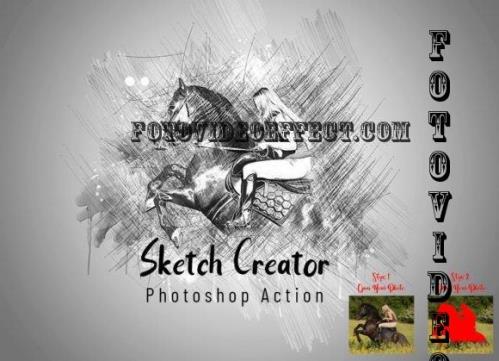 Sketch Creator Photoshop Action - 7260882