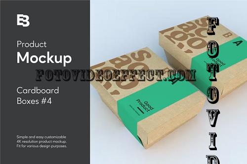Cardboard Boxes #4 Product Mockup