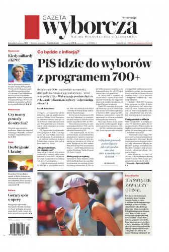 Gazeta Wyborcza Warszawa - 2 Maj 2022