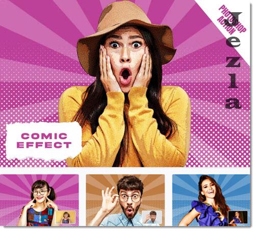 Comic Effect Photoshop Action - U8CX478