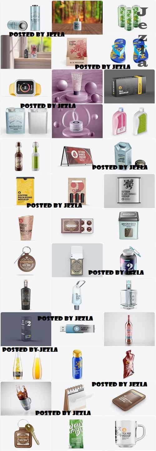 Roverto Shop Mockup Bundle 27 - 39 Premium Graphics