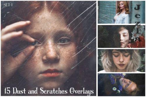 Dust And Scratches Film Overlays, Photoshop Overlays - 1839764