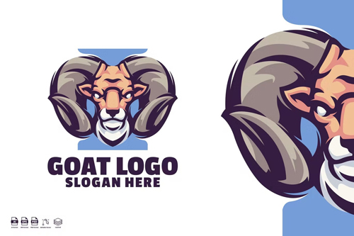 Goat Mascot Logo Designs
