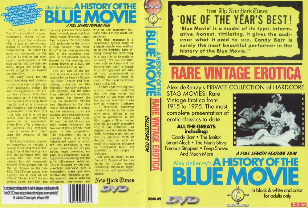 A History of the Blue Movie / История фильмов студии Blue (Alex DeRenzy, Caballero Video) [1970 г., Classic, Retro,, DVD9] (Bonnie Holiday, Candy Barr, Helen Madigan, Nancy Hoffman, Tempest Storm)