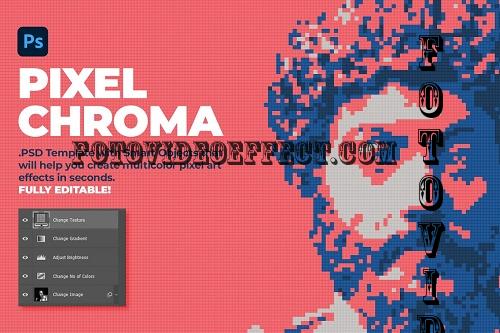 Pixel Chroma PSD Template - 7265593