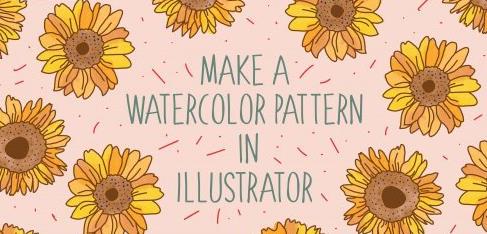 Watercolor Patterns using Adobe Fresco and Adobe Illustrator