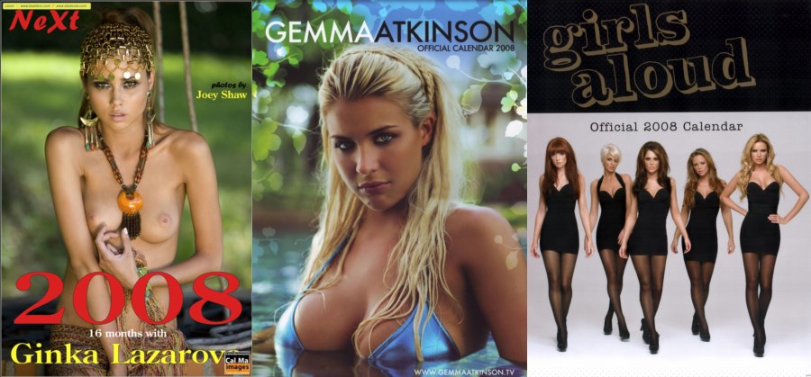 Календари на 2008 год  - Eva Mendes - Campari Calendar 2008 / Ginka Lazarova, Official Calendar 2008 / Gemma Atkinson, Official Calendar 2008 / Girls Aloud, Official 2008 Calendar