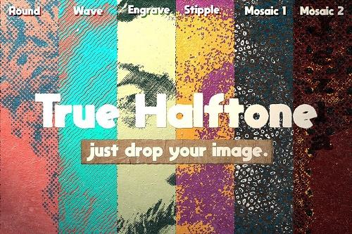 True Halftone PSD Template - 6877890