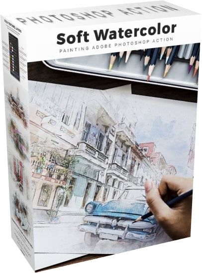GraphicRiver - Soft Watercolor Painting Photoshop Action