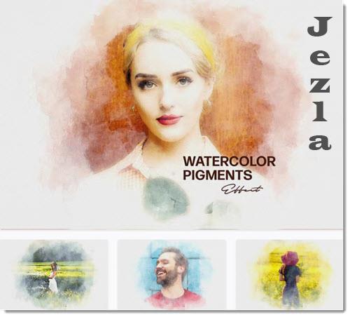Watercolor Pigments Effect - 7225146