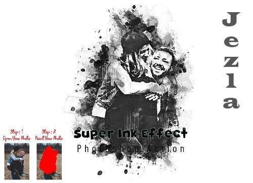 Super Ink Effect Photoshop Action - 7279554