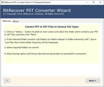 BitRecover PST Converter Wizard 13.2.0.0