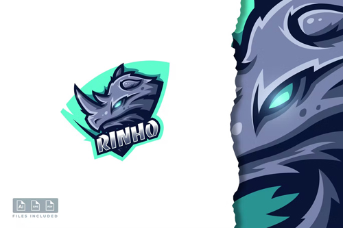 Rhinoceros - Mascot & E-sport Logo