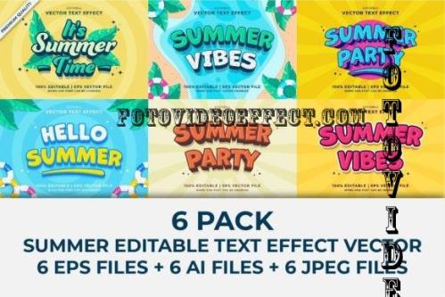 Summer Editable Text Effect Vol 1