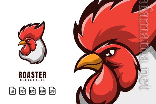 Roaster Mascot Logo