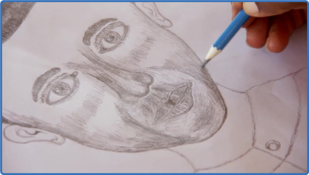 Skillshare   Draw Your First Imaginary Human Portraits without expensive materials