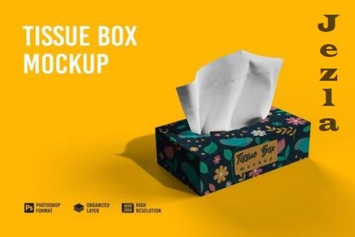 Tissue Box Mockup - 7159066