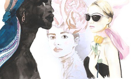 Easy Watercolour Fashion Portrait For Absolute Beginners