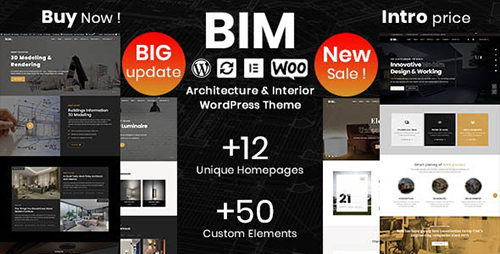 ThemeForest - BIM v1.3.1 - Architecture & Interior Design Elementor WordPress Theme - 26437882