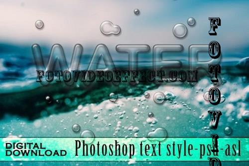 Water Photoshop Text Effect