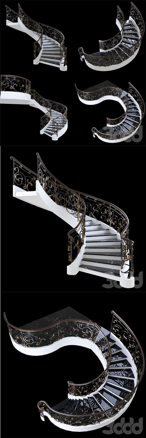 Stair Forging 3D Model