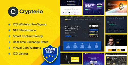 ThemeForest - Crypterio 2.4.5 – Bitcoin ICO and Cryptocurrency WordPress Theme NULLED 21274387