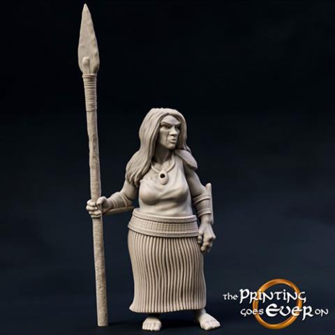 3D Print Model Woodwose Spearman Version C