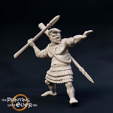 3D Print Model Woodwose Spearman Version B
