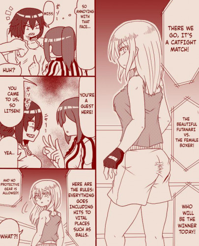 A futanari girl gets her balls hurt during body check Hentai Comic