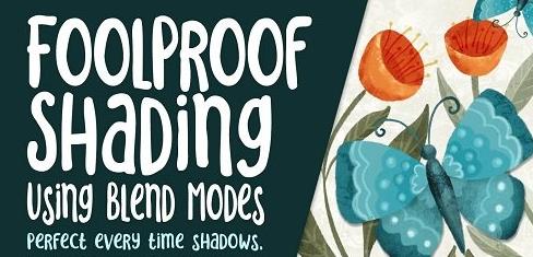 Foolproof Shading with Blend Modes in Procreate Bonus 10 Texture & Inking Brushes & a Color Palette