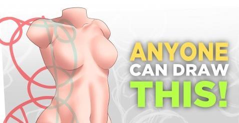 How To Draw The Female Torso – So that anyone can do it