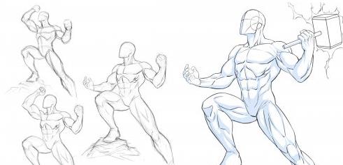 How to Draw and Develop a Superhero Figure