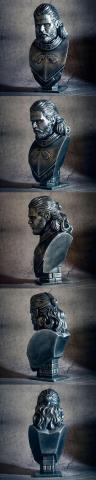 Jon Snow Bust 3D Print Model 