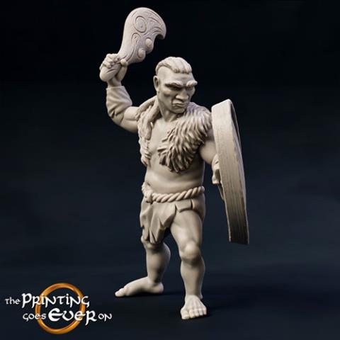 3D Print Model Woodwose Fighter Version A