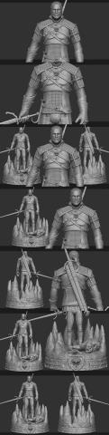 Witcher 3D Print Model 