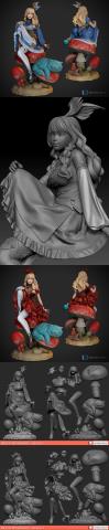 3D Print Models Alice in Wonderland vol 1
