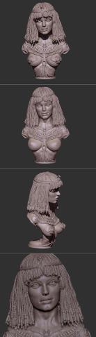3D Print Models Cleopatra bust