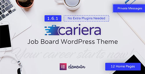 ThemeForest - Cariera v1.6.1 - Job Board WordPress Theme - 20167356 - NULLED