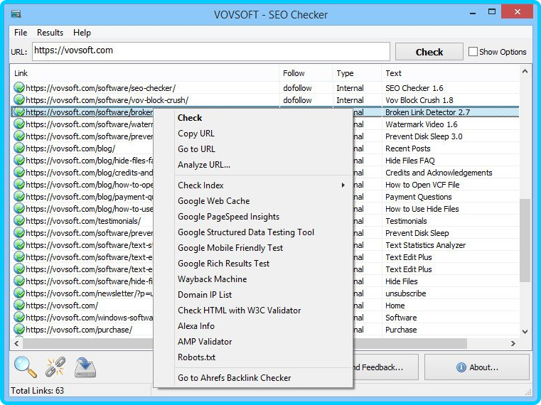 VovSoft SEO Checker 6.0 3763089f07c0c7c0eab34b0ce91c1f3e