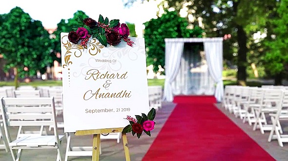 Wedding Welcome Sign 433669/22 - Project for After Effects