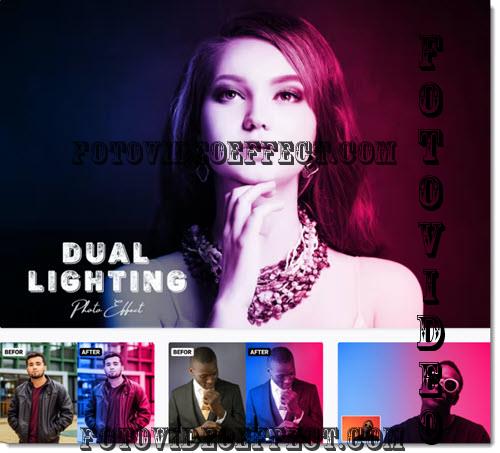 Dual Lighting Photoshop Action - U9C3K7U